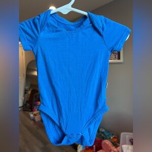Little Sleepies Play Royal Blue Short Sleeved Bodysuit Onesie Size Newborn
